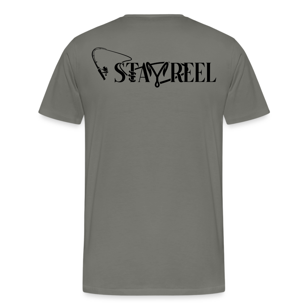 STAYREEL LOGO (BLACK TEXT) - asphalt gray